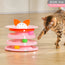 New Four-layer Candy Color Three-track Explosions Cat Turntable Educational Interactive Cat Toy Multi-color Boring Amusement Plate