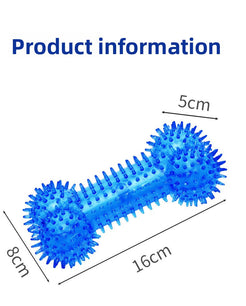 Pet toys for dogs, resistant to biting and grinding teeth, clean teeth with spines, sound producing bones, cross-border new dog toys