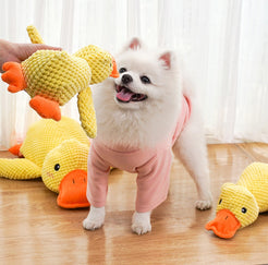 Dog Toys Plush Sleeping Ducks Resistant to Bite and Grind Teeth Soothing Pet Toys Stormtrooper Ducks Small Dog Toys