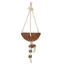 Bird Nest Natural Coconut Shell Bird Nest Parrot Nest Warm Tiger Skin Cockatiel Lovebird Swing Hammock Hanging Ring Parrot Toy