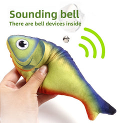 Cat Toy Simulation Catnip Fish Chew Resistant Teasing Cat Stick Self-Entertainment Boredom Relief Pet Supplies Cat Plush Toy