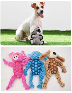 Durable Plush Rubber Dog Toys: Squeaky Bunny Koala Raccoon Chew - Proof Fetch Toys | Wholesale - PetxClub